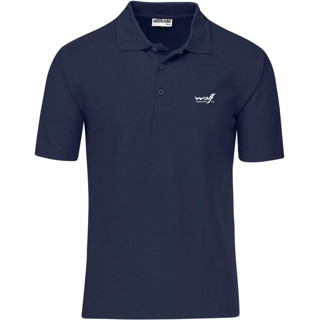 Wolf Lubricants - Mens Basic Pique Golf Shirt