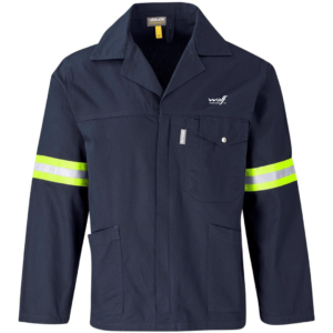Wolf Lubricants - Artisan Premium 100% Cotton Jacket - Reflective Arms - Yellow Tape